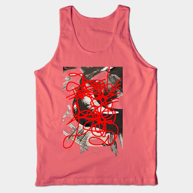 Red and Black Mix by RegiaArt Tank Top by regiaart